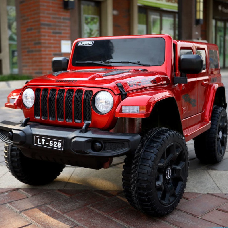 迪士尼disney牧马人儿童电动车四轮汽车越野车四驱动可坐双人女孩男孩