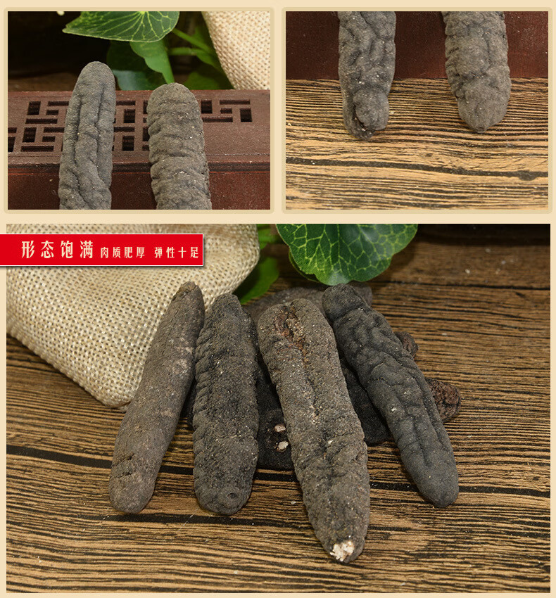 乌参70头乌参黑乌条乌虫海参干货可商用大量现货500g足干1斤30头