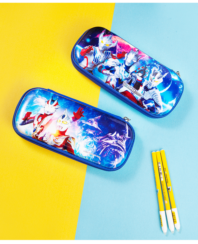 感恩节礼品】 泰嘉泽塔奥特曼笔袋男孩赛罗多功能文具盒欧布儿童铅笔