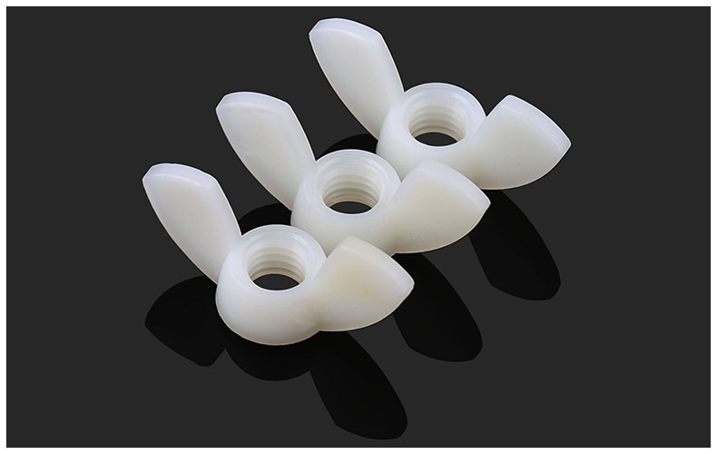 快椰m3m4m5m6m8m10m12尼龙蝴蝶元宝手拧羊角蝶型螺母蝶形螺丝帽 黑色