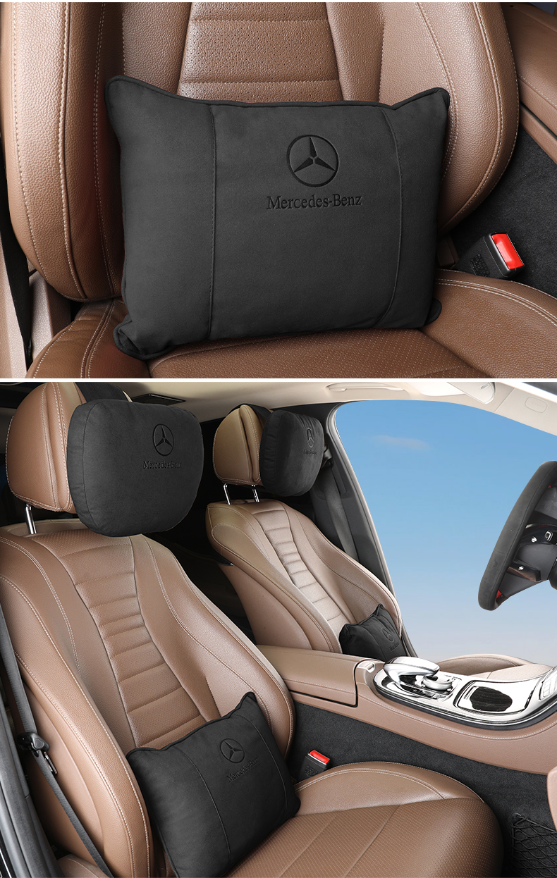 奔驰头枕原装迈巴赫头枕s级原厂e300lc200lgleglbglcc260l护颈枕腰靠