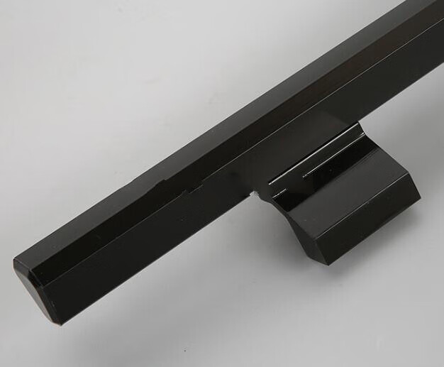 可定制双开地弹玻璃门拉手黑色不锈钢有框门拉手铝合金木门把手长深