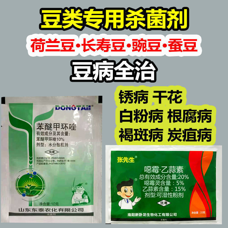 豆角专用药豆类专用剂豆病全治锈病干花白粉炭疽病剂批发豆病全治3套
