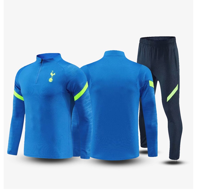 皓娜热刺训练服2122足球服长袖成人儿童定制运动套装10号凯恩出场印制