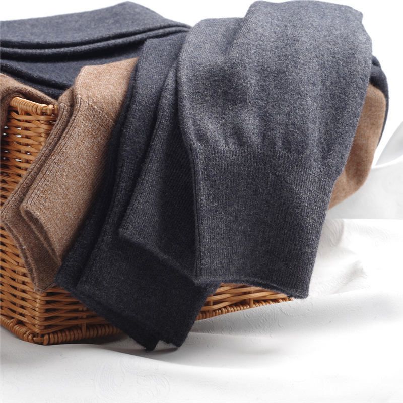 棉毛裤男女士秋冬裤加绒打底裤高腰男士保暖裤修身针织毛裤薄款深灰男