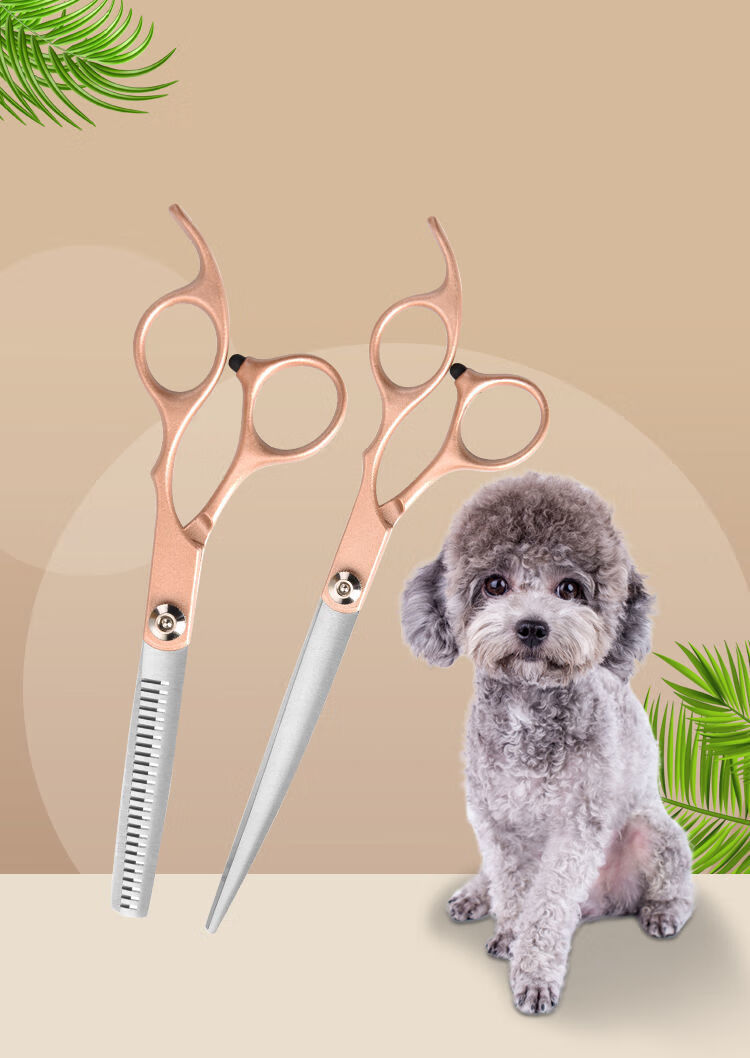 宠物美容剪刀狗狗剪毛神器工具套装泰迪修毛狗毛弯剪牙剪直剪60英寸
