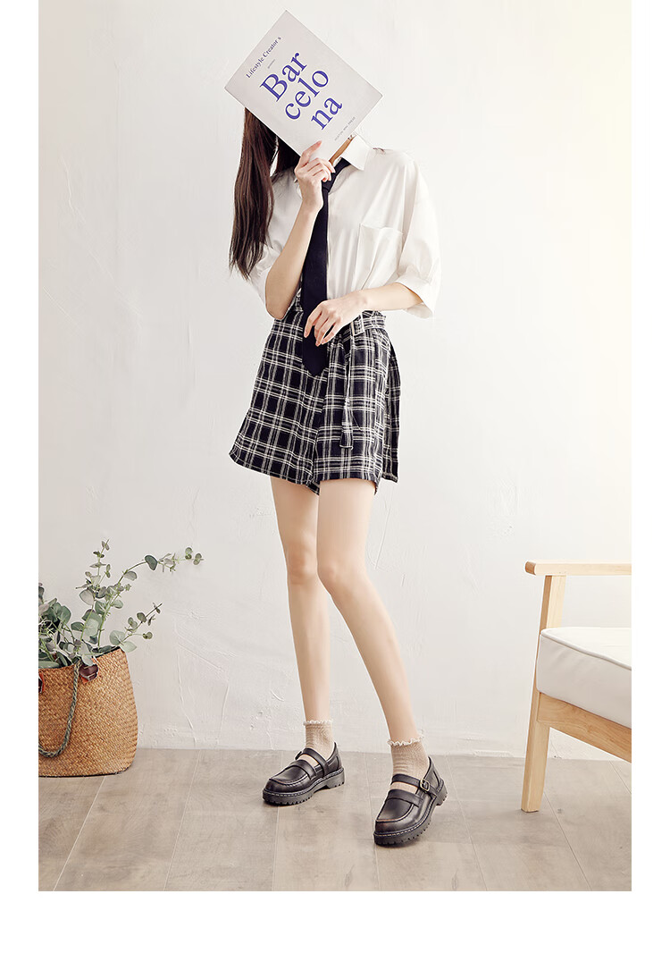 节目演出穿中学生皮鞋女初高中生小夏季薄款日系jk制服鞋学生百搭配