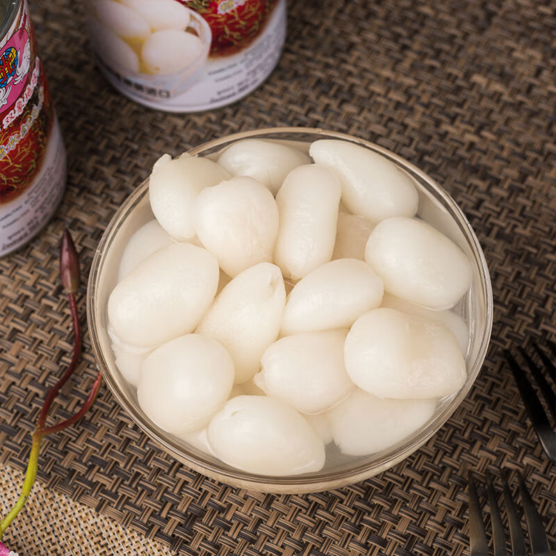 荔枝罐头 泰国红毛丹罐头新鲜进口毛荔枝双象红毛丹糖水果罐头儿时记