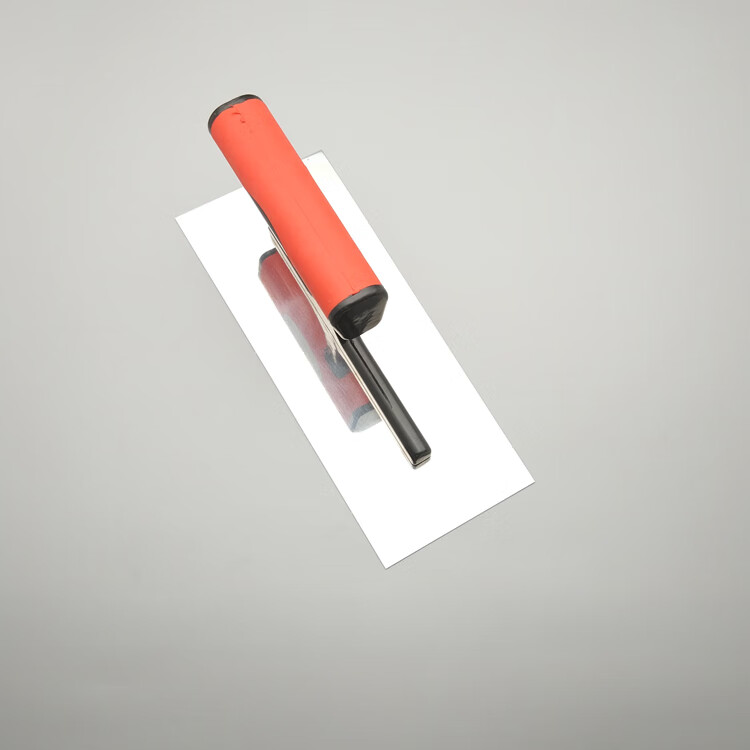 不锈钢无钉抹泥刀刮腻子抹子批墙抹灰刀硅藻泥打底收光刀小款5寸油灰