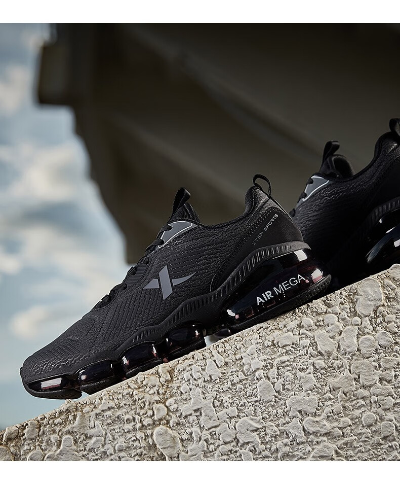 特步男鞋airmega20全掌气垫鞋舒适慢跑鞋休闲潮搭运动鞋子男士春秋