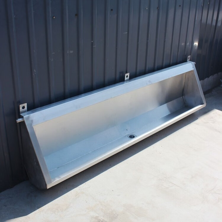 定制不锈钢小便池立式双层公共挂墙式落地小便池学校不锈钢小便槽感应