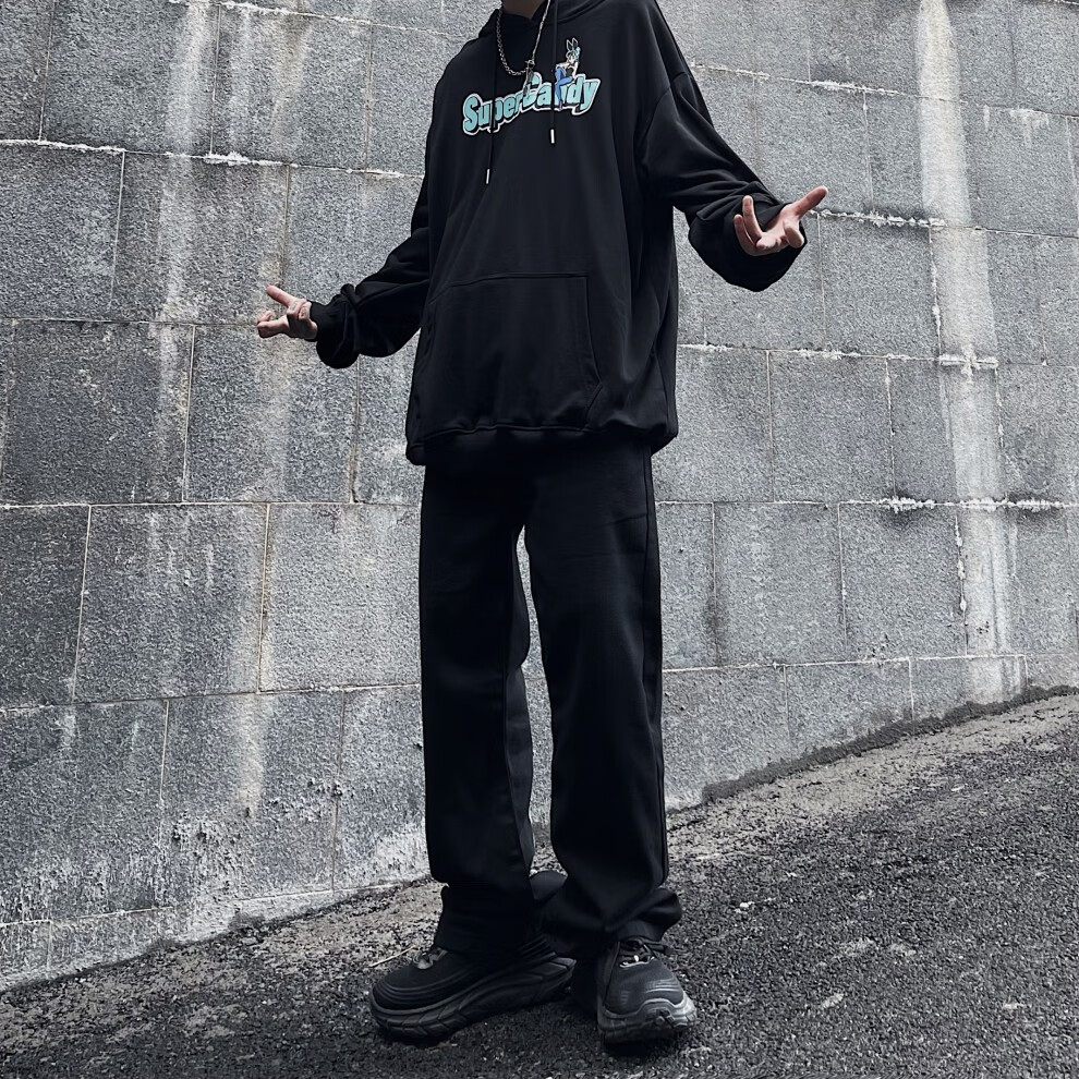 爱洛斯汀堡欧美vibe高街裤子hiphop嘻哈牛仔裤男美式复古necoyep老爹