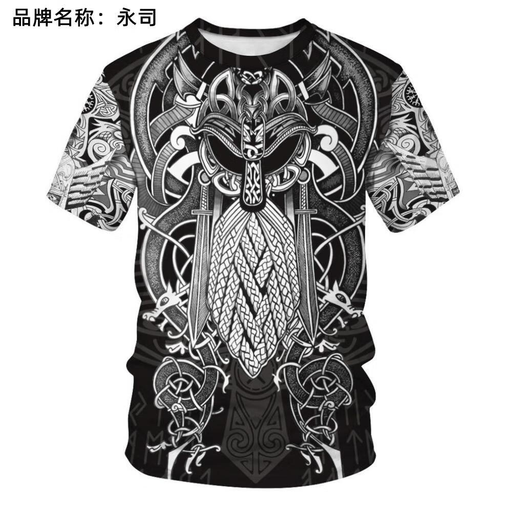 仿真假胸肌肉衣服男士肌肉腹肌胸肌纹身图案3d立体t恤短袖奇葩打底衫