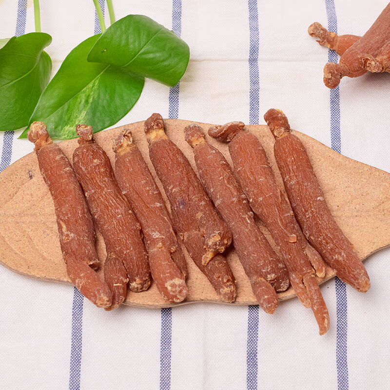 长白山野生红参个东北正宗吉林生晒人大红参25支非片单支30克100克送