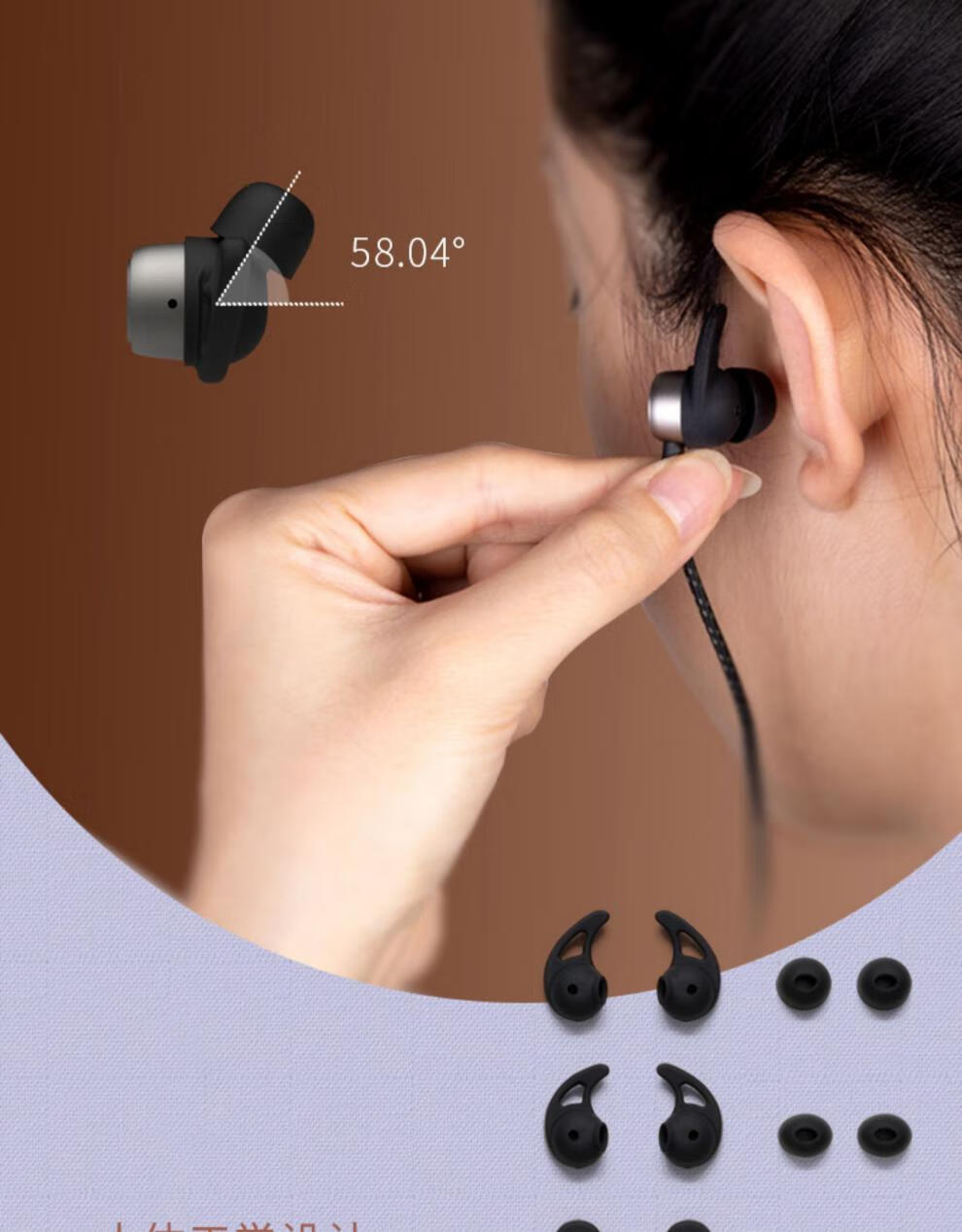 【准新】漫步者w300bt plus无线蓝牙耳机双耳麦颈挂脖式入耳磁吸适用