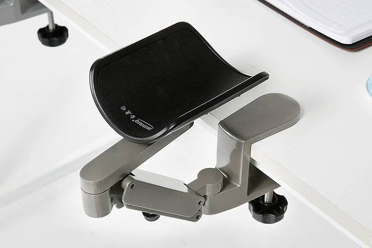 电脑手臂托铝合金电脑手托架手臂支架肘托鼠标键盘护腕垫办公桌延长板