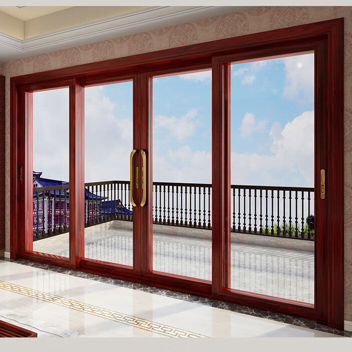 皇浩裕重型推拉门钛镁铝合金双层钢化玻璃门阳台厨房客厅书房移门带纱