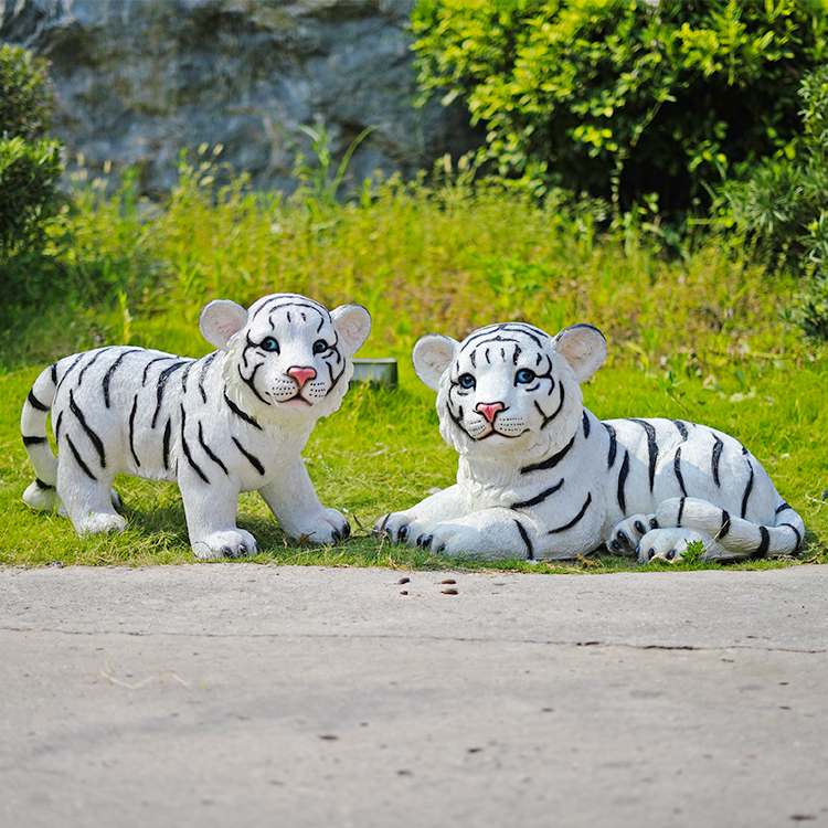 户外仿真大老虎雕塑动物模型装饰园林景观摆件草坪景区假道具摆设 小