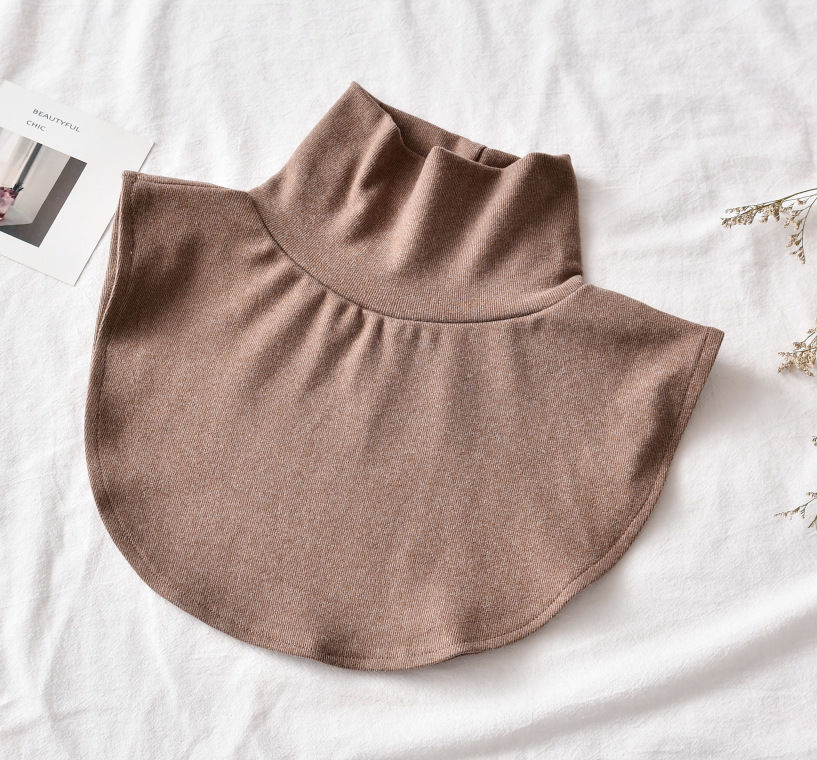 韩版女假领护颈针织领高领围脖假领保暖秋冬内搭领神器高领假领子兴班