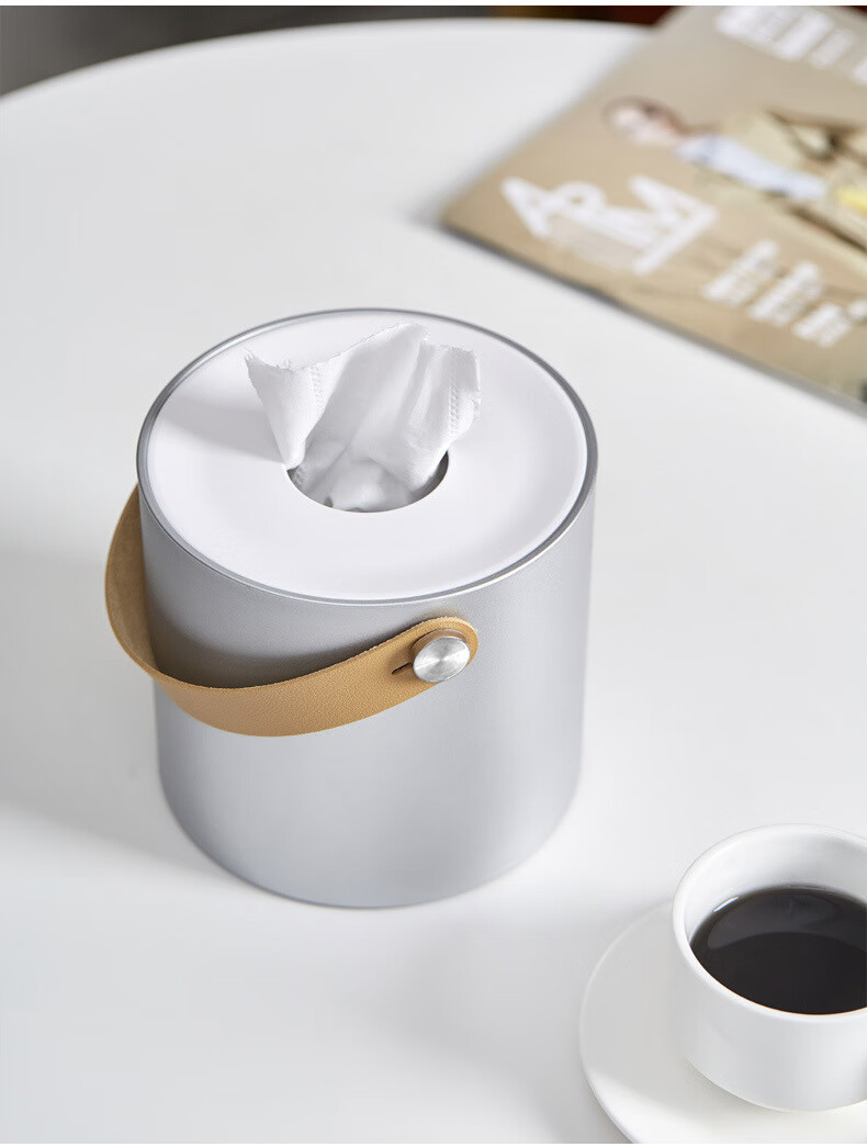 2022新款无芯卷纸筒盒无芯卷纸盒桌面卫生间中心抽创意圆筒纸盒简约