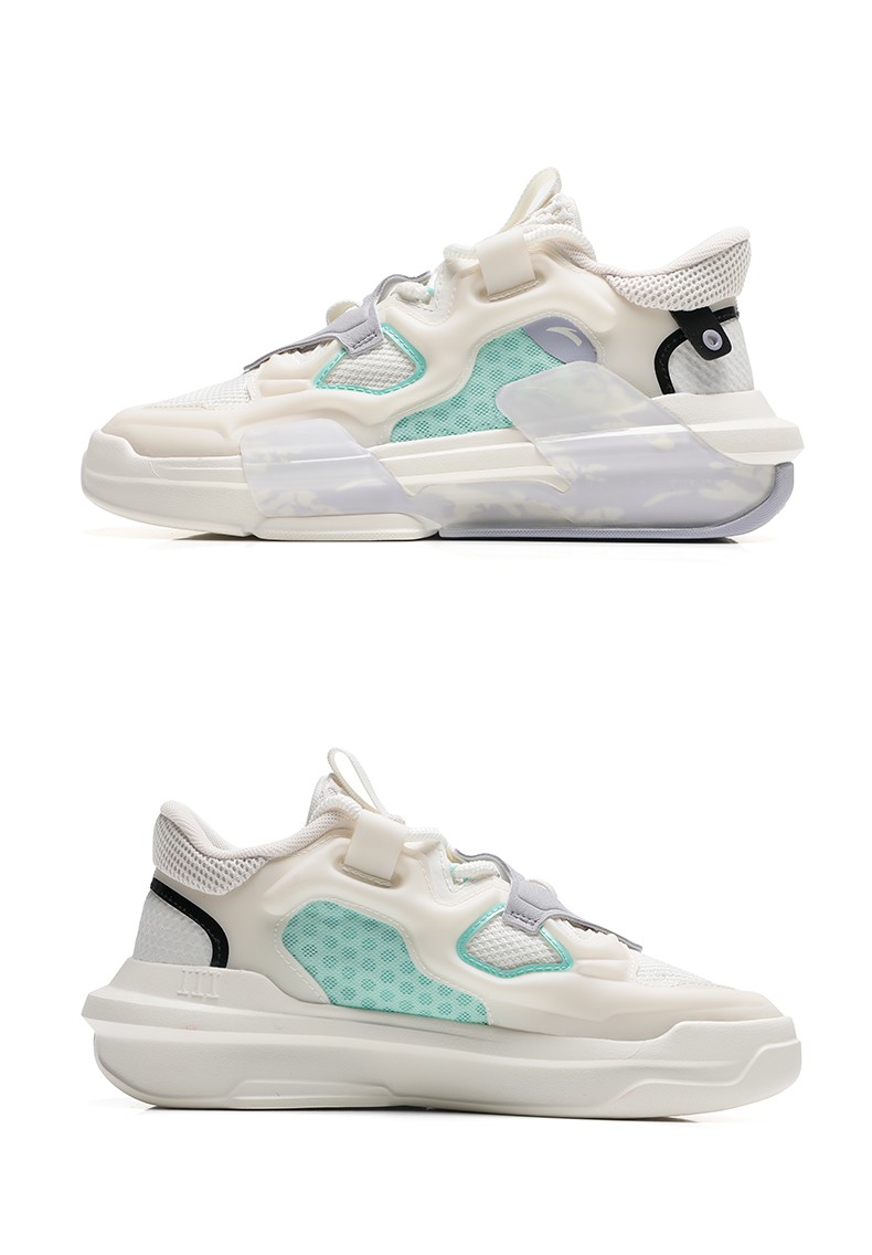 安踏霸道30休闲鞋女鞋2022春季新款潮流轻便厚底运动鞋1222180845黑