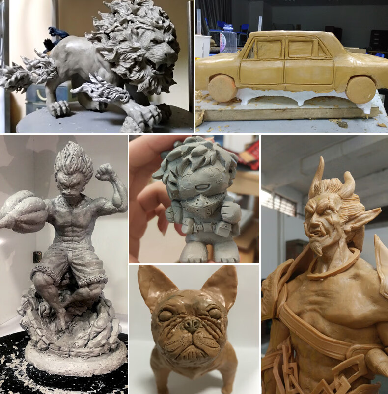 精雕油泥雕塑泥模型雕刻泥模具造型泥油泥软塑型硬油土精雕油泥肤色中