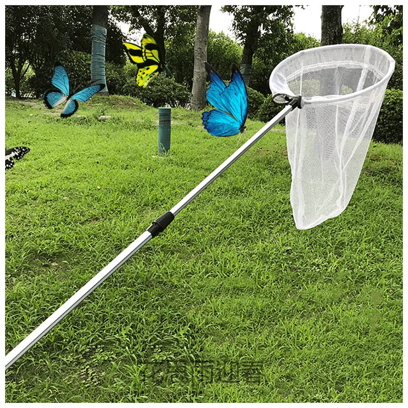 捕虫网捕蝴蝶蜻蜓昆虫网儿童捞鱼网网兜伸缩大号小孩户外玩具套餐二