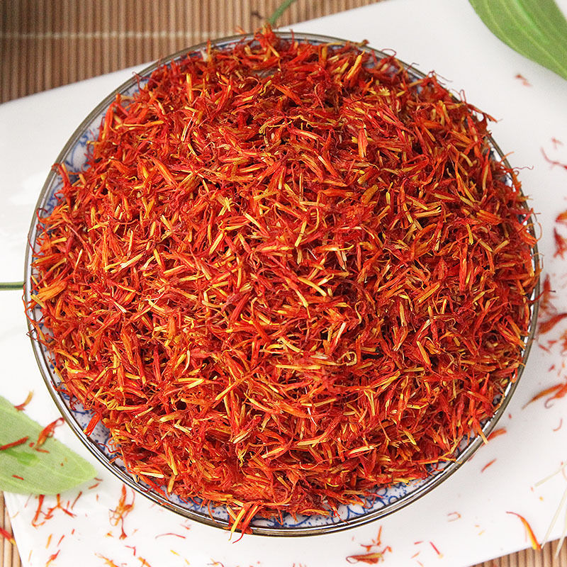 红花中药材500克新鲜红花干货泡酒真食用红花泡脚的非藏红花 泡茶泡酒