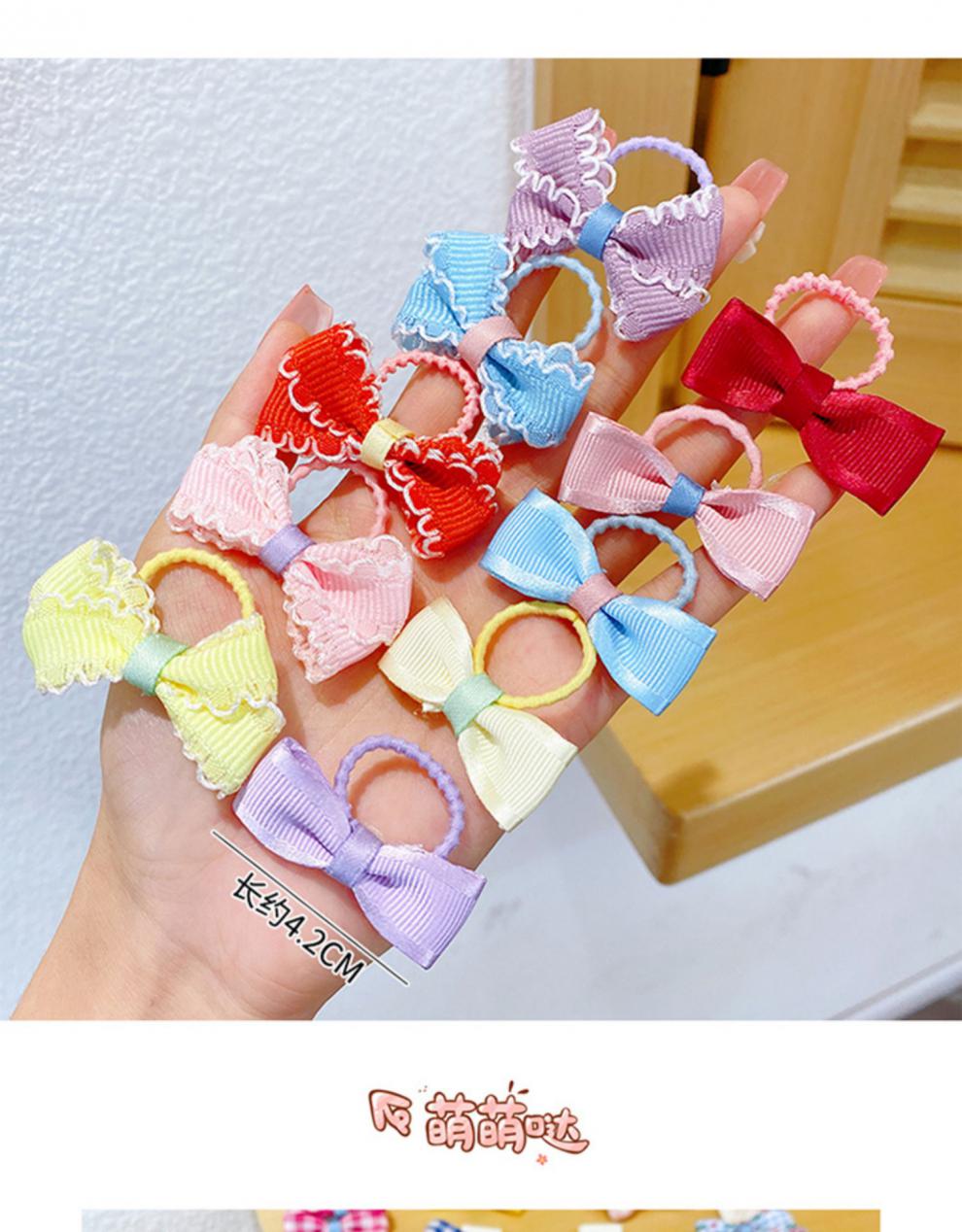 可爱蝴蝶结小皮筋儿童女童小女孩扎头发不伤发头绳发绳发饰头饰女1