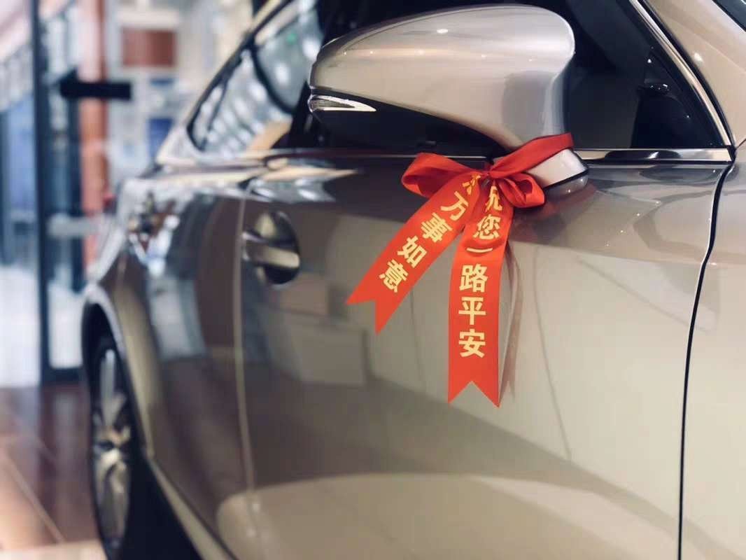 汽车红绳挂车红布条新车装饰红丝带飘带平安红绸带缎带后视镜绑带车用