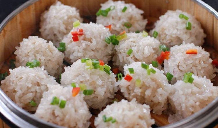 珍珠藕丸糯米雪花肉丸子12枚加热即食酒店饭店餐饮特色预制菜食材380g