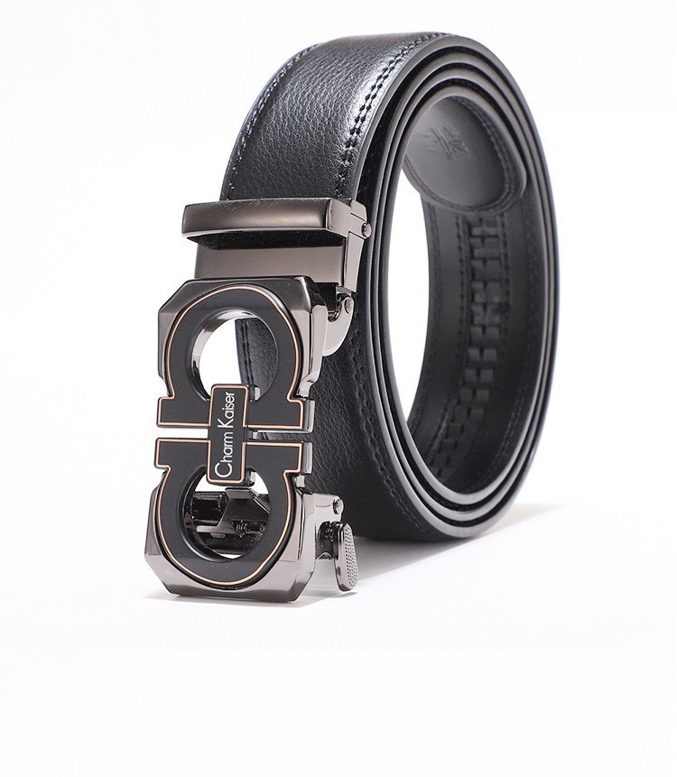 皮带h扣牛皮带男士真皮酷奇腰带charm kaiser皮带男士皮带2021新款