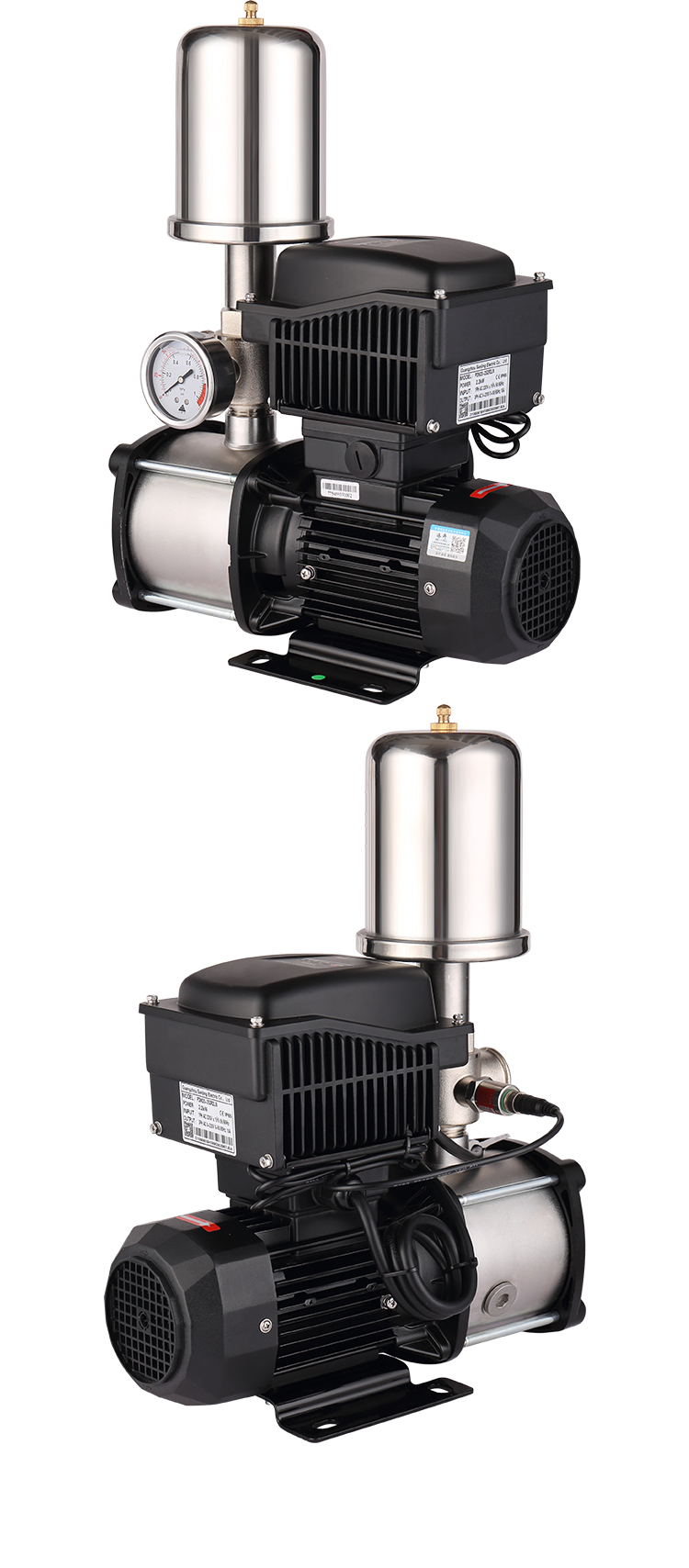 不锈钢变频增压泵静音自来水家用恒加压管道全自动自吸抽水泵低音款