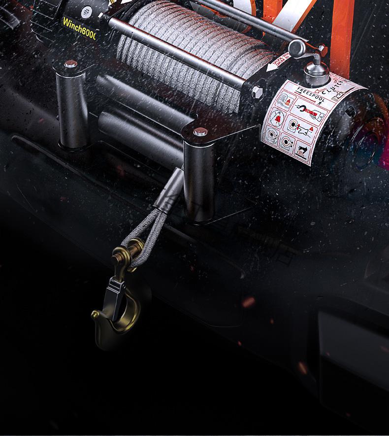 车载绞盘12v电动绞盘12v车载吊机电动葫芦拖车绞盘越野车用24v家用