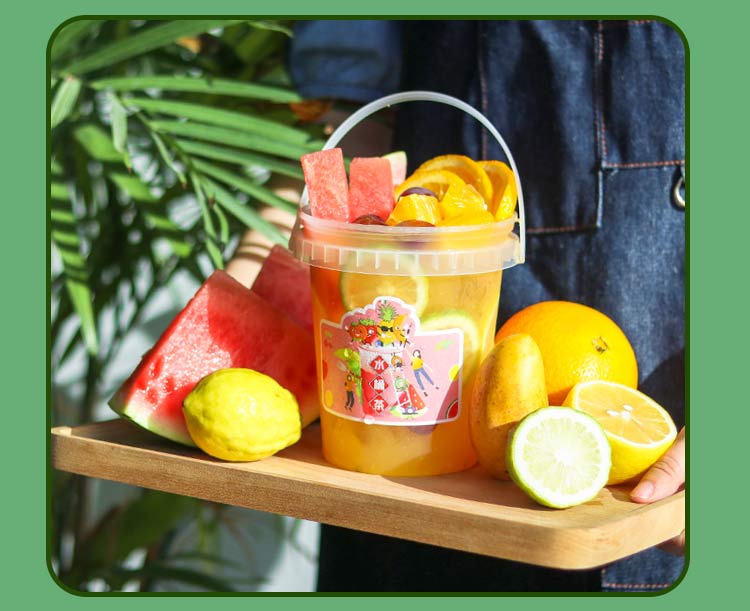 锡斯里 综合水果酱夏威夷水果茶酱甜啦啦一桶水果茶奶茶店专用1kg 水