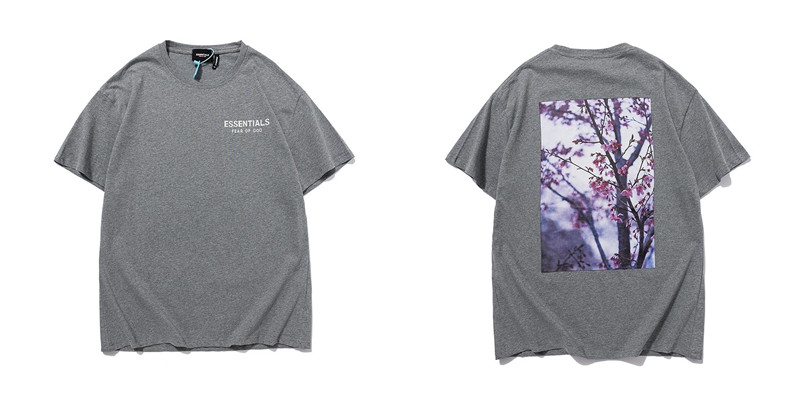 fearofgodfog潮牌高街短袖essentials反光复线花卉主线宽松男女t恤