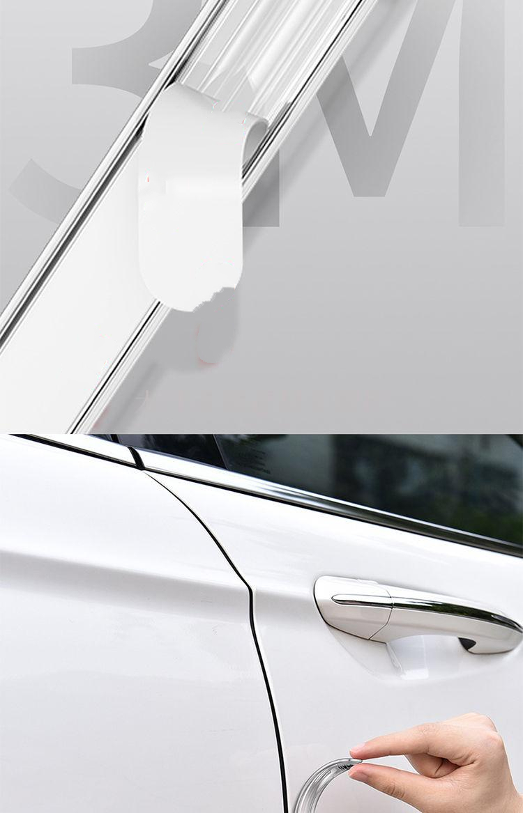 车门防撞条汽车防撞贴车用家用硅胶柜门冰箱防撞贴条门把手防撞垫4条