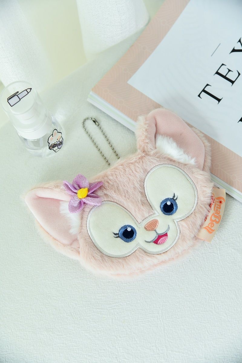 迪士尼disney儿童礼物玲娜贝儿零钱包卡通毛绒小包小狐狸耳机包卡包卡