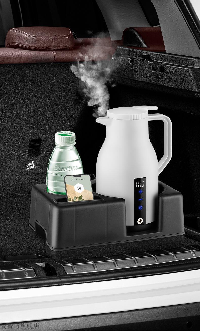 车载烧水壶12v24v车用烧开水神器1l大容量电热水壶便携式加1000ml超大
