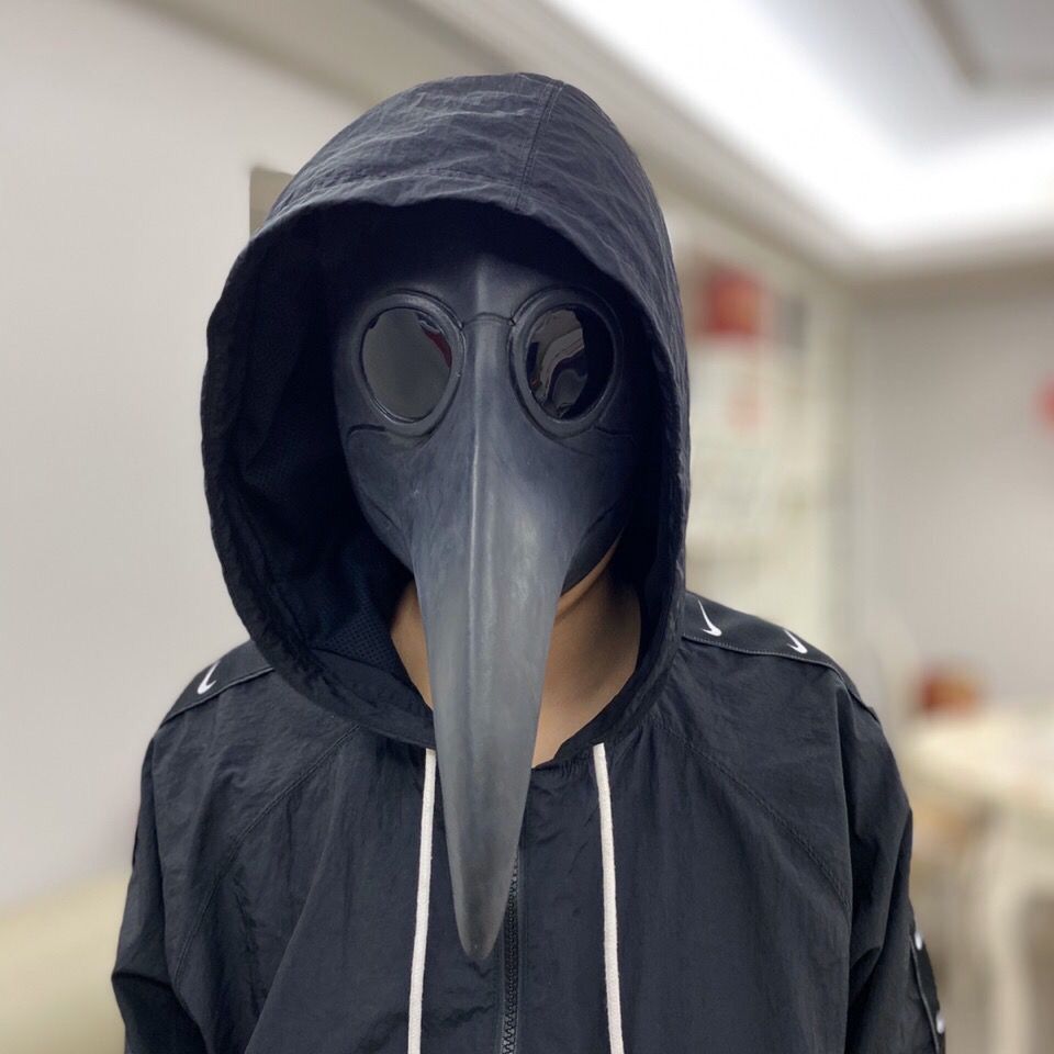 【迎新必备】跨境万圣节瘟疫鸟嘴面具朋克mask舞会派对道具吓人鹰嘴