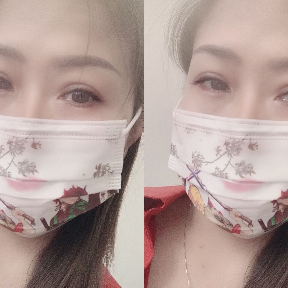 abay一次性口罩时尚潮牌潮流网红女印花彩色防护三层熔喷布批发透气