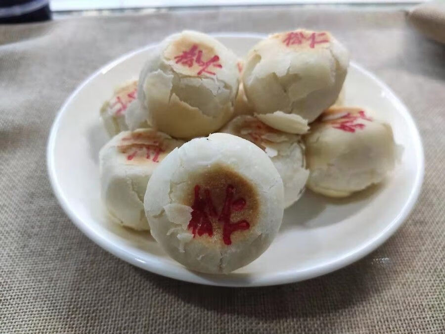 石灰窑水晶饼正宗陕西渭南特产健民伍仁白皮点心多种口味传统糕点传统