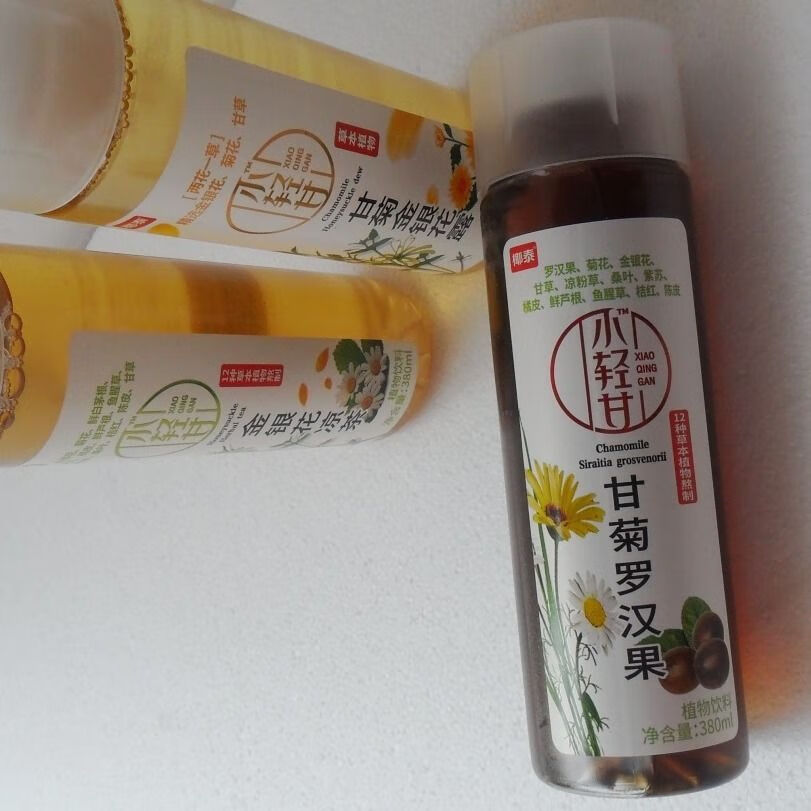 椰泰小轻甘菊金银花露380ml瓶罗汉果金银花凉茶草本植物饮料金银花