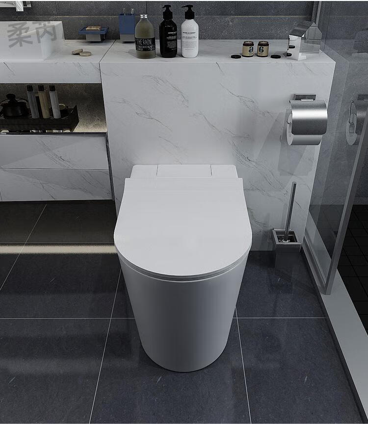 佑恩卫浴抽水马桶无水箱小户型普通非智能家用直冲虹吸式坐便器手触单