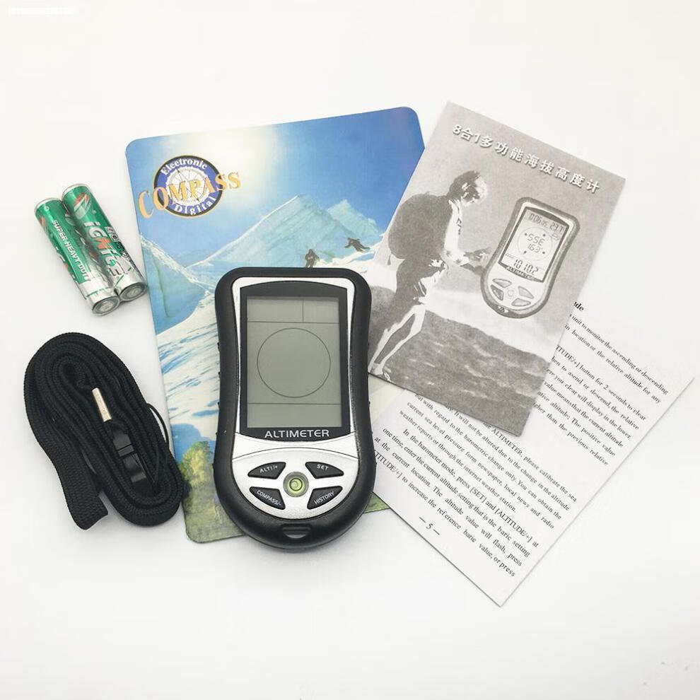 海拔高度测量仪汽车载用自驾游海拔表高度计测量仪指针式机械气压表