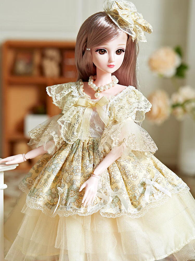 60厘米彤乐芭比娃娃衣服玩具可穿脱的公主裙换装套装女孩生日礼物适合