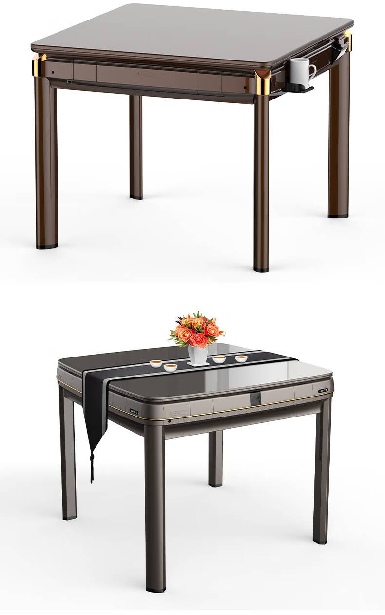 麻将机免抓牌全自动上海品牌麻将机全自动家用餐桌两用电动过山车多