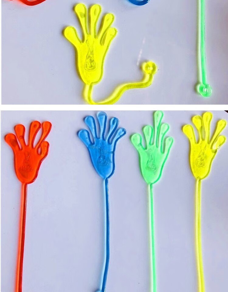 蜘蛛人玩具超人儿童黏性蜘蛛侠粘贴黏黏手创意小玩具粘性手掌3个装