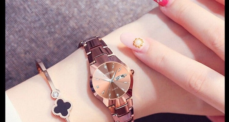 keystar手表女2022年新款腕表品牌小众韩版纪念轻奢防水时尚情侣银色