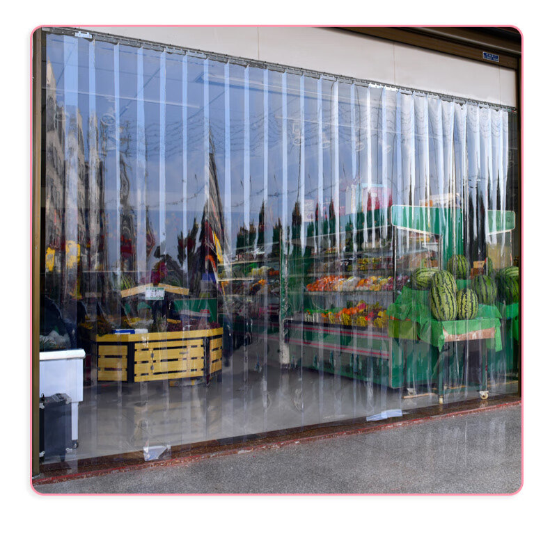 透明塑料pvc软门帘冬季保暖防风家用商用挡风空调隔断厨房皮帘子 21m